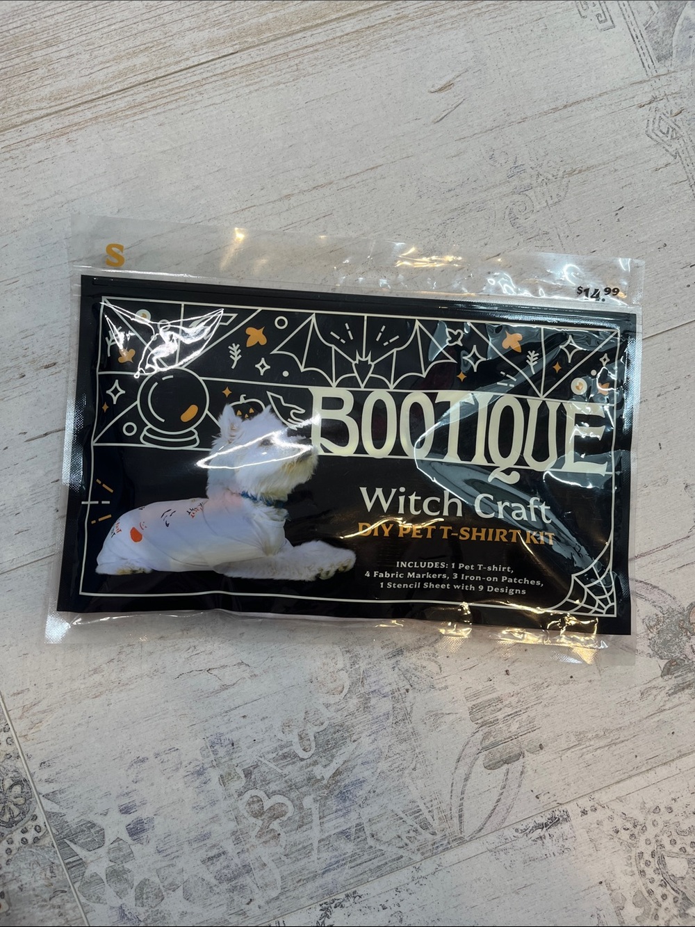 Bootique Witch Craft DIY Pet T Shirt Kit Size Small